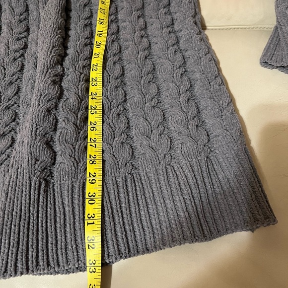 POL Open Front Cable Knit Chunky Sweater Open Cardigan Size Large - Picture 8 of 8